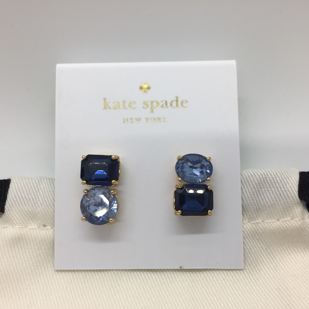 kate spade Mismatch Double-Stone Stud Earrings